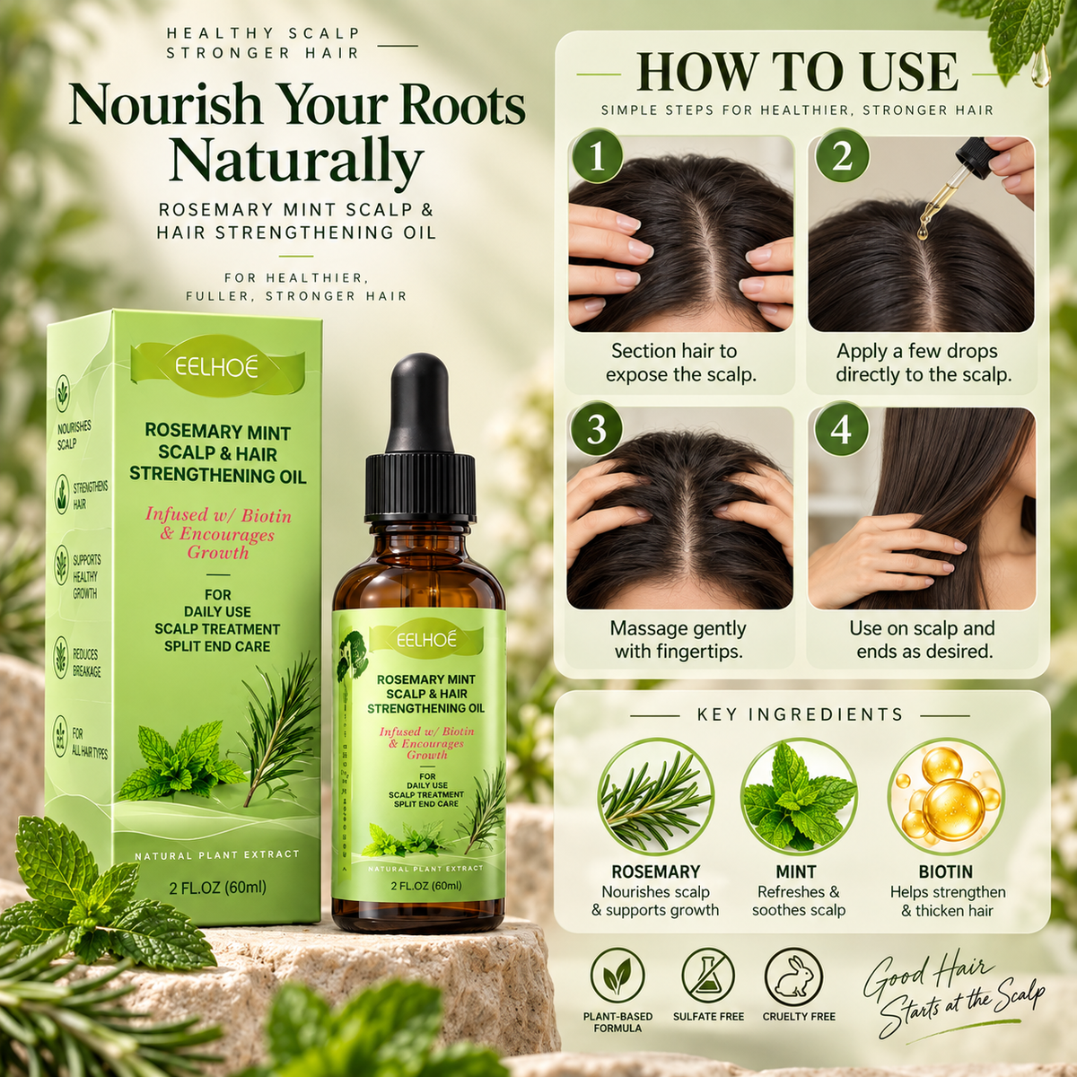 Rosemary & Mint Scalp Growth Serum